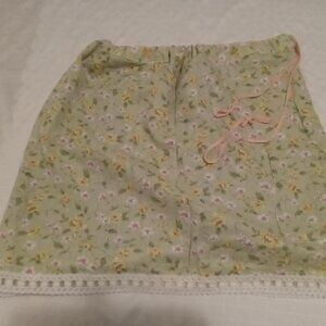 Unique handmade Asymmetrical floral skirt